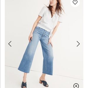 Madewell Wide-Leg Crop Jeans: Button-Front Edition